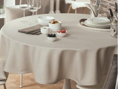 Stain resistant tablecloth LOFT linen gray 3