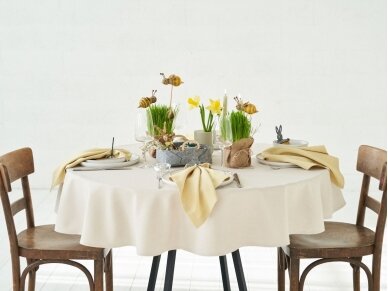 Stain resistant tablecloth LOFT sand 4