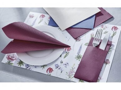 Cutlery pockets burgundy Punta Punta 2