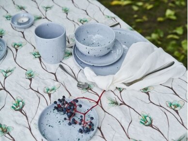 Softened linen tablecloth 'FLOWER BRAIDS' 4