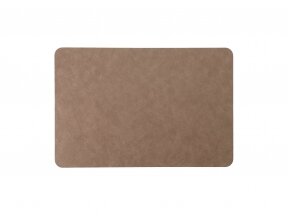 Leather placemat brown