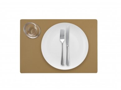 Leather placemat LUNAR desert/taupe 2