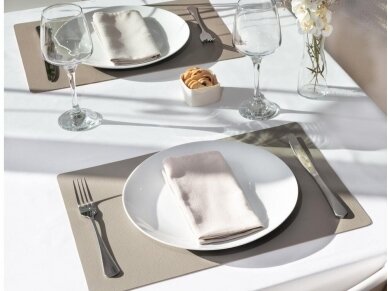 Leather placemat LUNAR desert/taupe 4