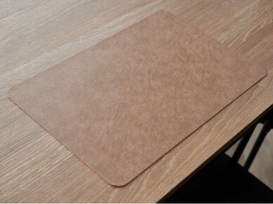 Leather placemat brown 1