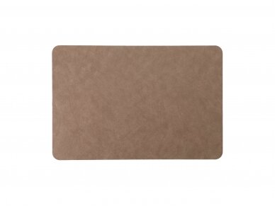 Leather placemat brown