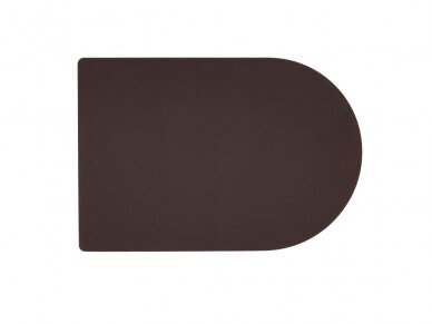 Dual-sided leather placemat brown/sandy 1