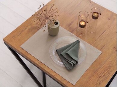 Stain resistant textile placemat LOFT sand 1