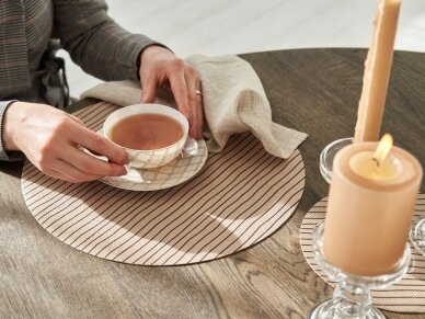 Textile placemat GOLDEN STRIPS 3