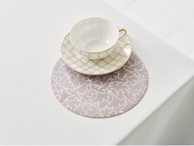 Textile placemat WHITE IVY