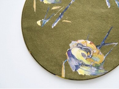 Textile placemat FLOWERS IN THE MOSS 3