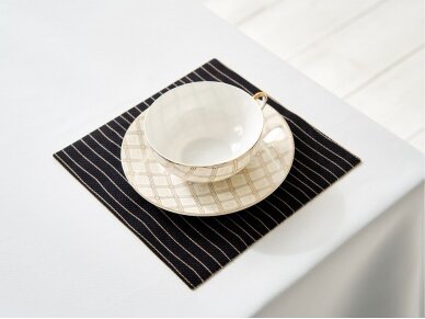 Textile placemat BLACK STRIPES 5