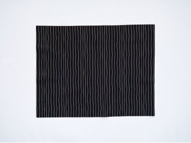 Textile placemat BLACK STRIPES 3