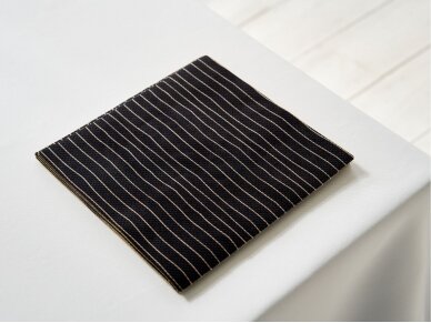 Textile placemat BLACK STRIPES 4