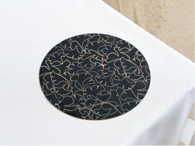 Textile placemat BLACK IVY