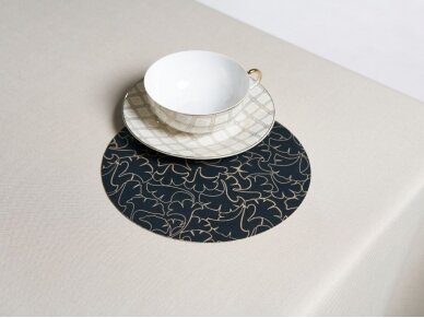 Textile placemat BLACK IVY 2