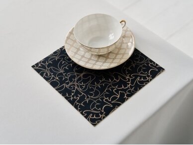 Textile placemat BLACK IVY 1