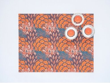 Textile placemat CORAL FLOWERS 4