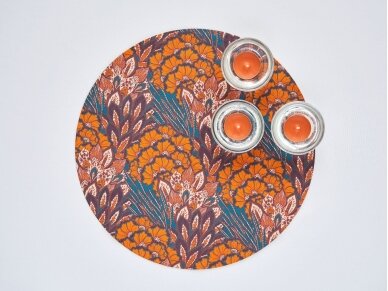 Textile placemat CORAL FLOWERS 3