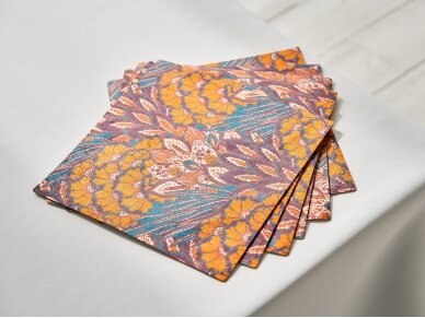 Textile placemat CORAL FLOWERS 2