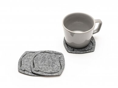 Felt placemat set COFFEE DROP 4