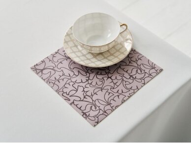 Textile placemat BROWN IVY