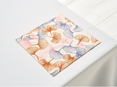 Textile placemat COLOURFUL GINKGO BILOBA