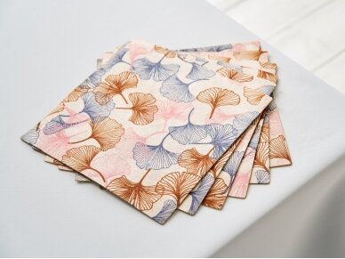 Textile placemat COLOURFUL GINKGO BILOBA 2