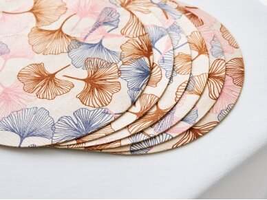 Textile placemat COLOURFUL GINKGO BILOBA 4