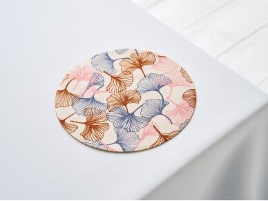 Textile placemat COLOURFUL GINKGO BILOBA 3