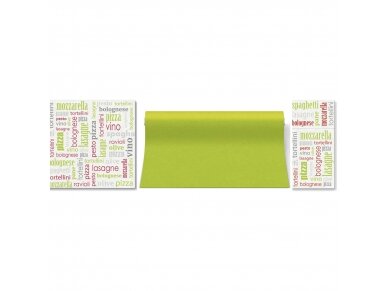 Airlaid Cutlery Pouch ITALIAN FOOD GREEN 1