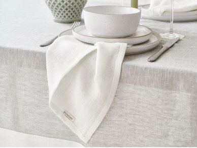 White hemp fabric napkin 2