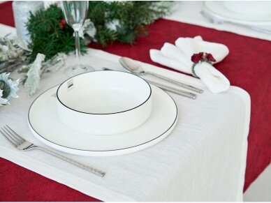 Napkin white, linen 1