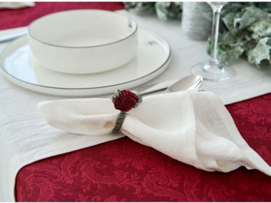 Napkin white, linen 2