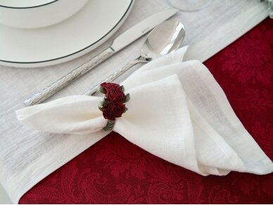 Napkin white, linen