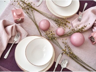 Pink softened linen napkins 1