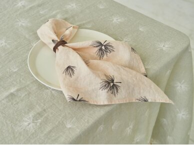 Softened linen napkin SOFT FLUFF, soft coral color 1