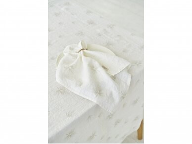 Softened linen napkin "SOFT FLUFF", white color 1