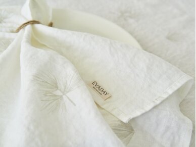 Softened linen napkin "SOFT FLUFF", white color 2