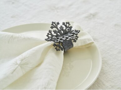 Softened linen napkin "SOFT FLUFF", white color 3
