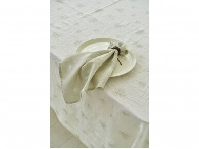 Softened linen napkin SOFT FLUFF, moss colored 2