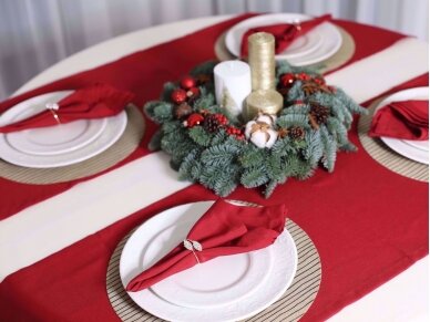 Rich red colored napkin 1