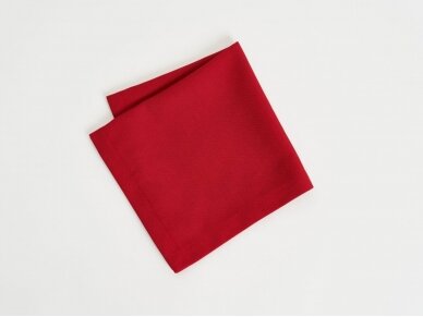 Rich red colored napkin