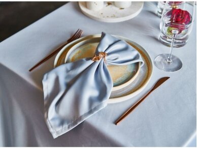 Napkin SATEN, silver gray 2