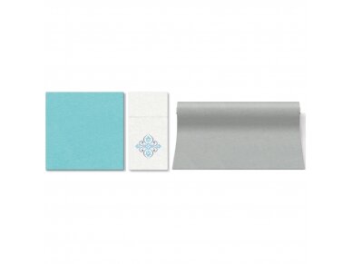 Airlaid napkin, turquoise 2