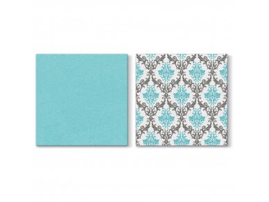 Airlaid napkin, turquoise 3