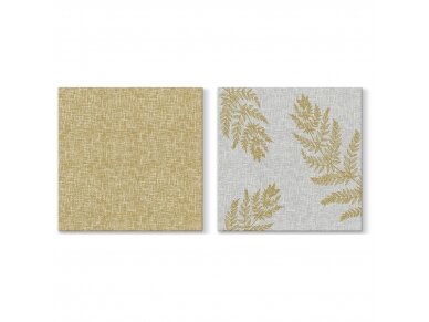 Airlaid napkin, FERN LEAF, gold 1