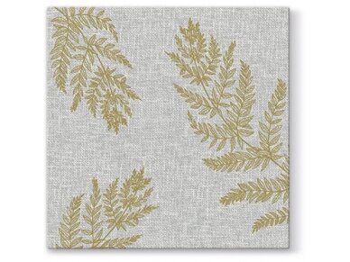 Airlaid napkin, FERN LEAF, gold