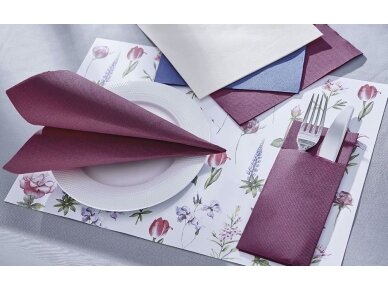 Napkins burgundy Punta Punta 2