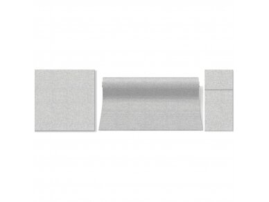 Airlaid napkin, LINEN STRUCTURE, gray 1