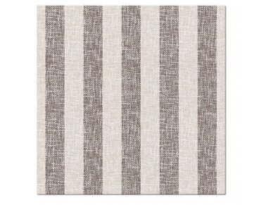 Airlaid napkin, LINEN STRIPES, brown